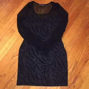 Mesh Top Tiger Print Dress